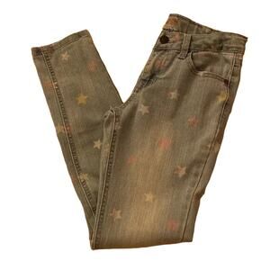 Studio V Vigoss Girls Skinny Jeans Size 12 Light Blue Wash with Pastel Stars NWT